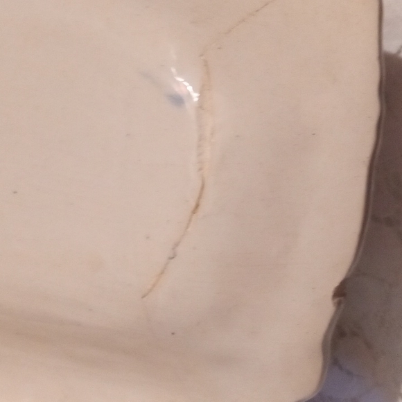 Antique Italian Artisan Hand painted ceramic porcelain nut and candy dish. - Picture 6 of 8